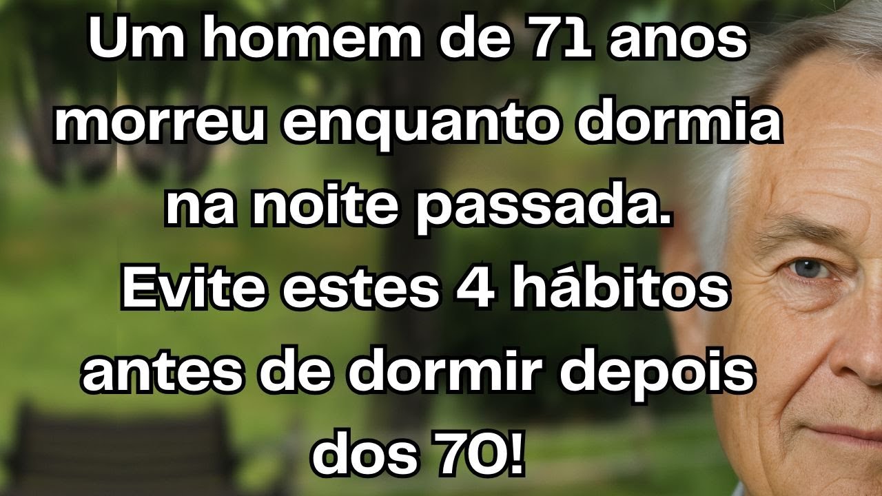 Homem de 71 anos morre enquanto dormia. 4 hábitos que você deve evitar antes de dormir depois dos 70
