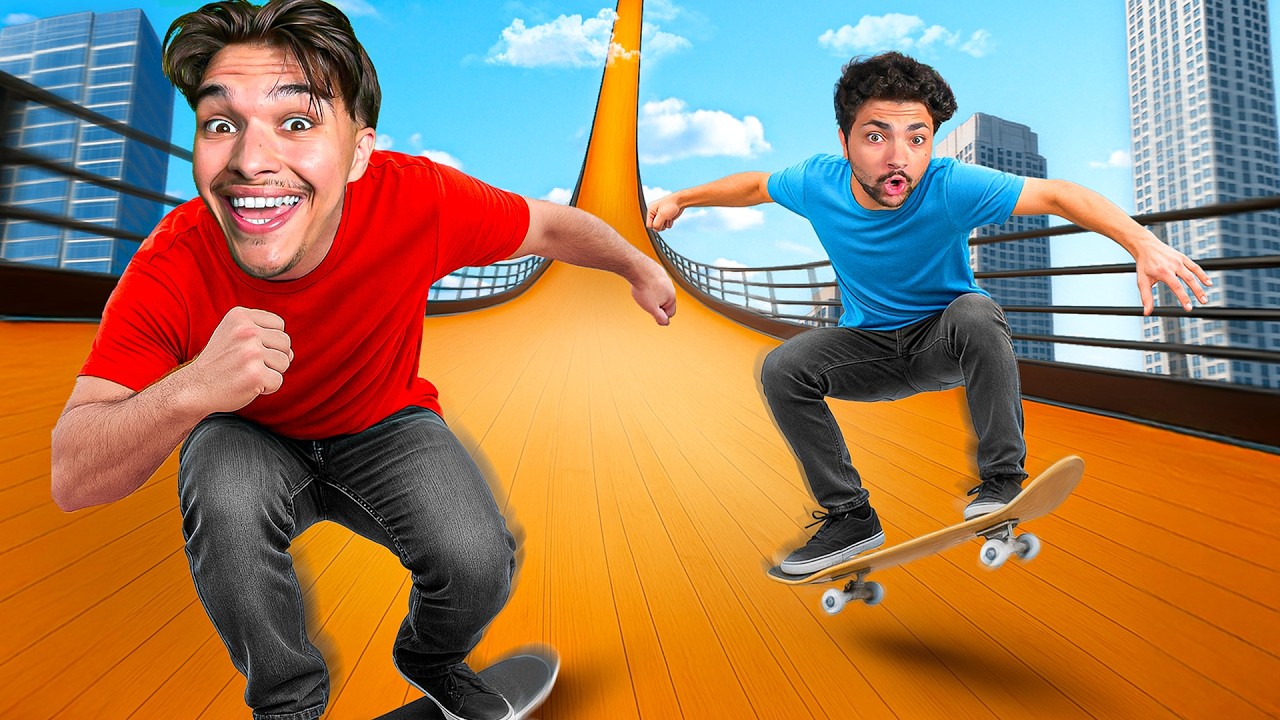 Celui qui Réussit les MEGARAMPE en Skate Gagne ! (ft. Clinko)