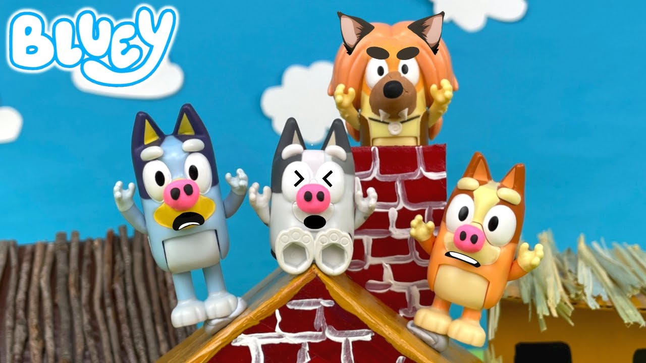 BLUEY - Three Little Pigs Episode 🐷 | Pretend Play with Bluey Toys | Bunya Toy Town