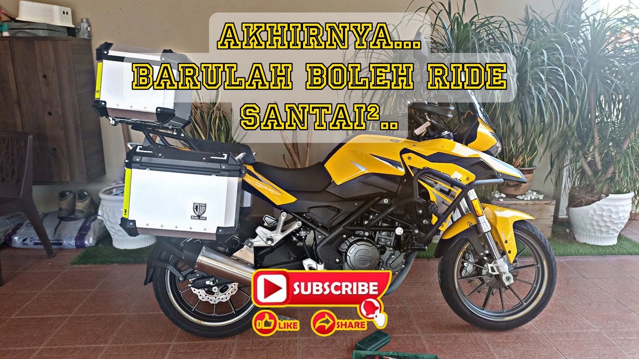 TRK 251 #13 | DIY Pemasangan Universal bracket & Aluminium side box..!