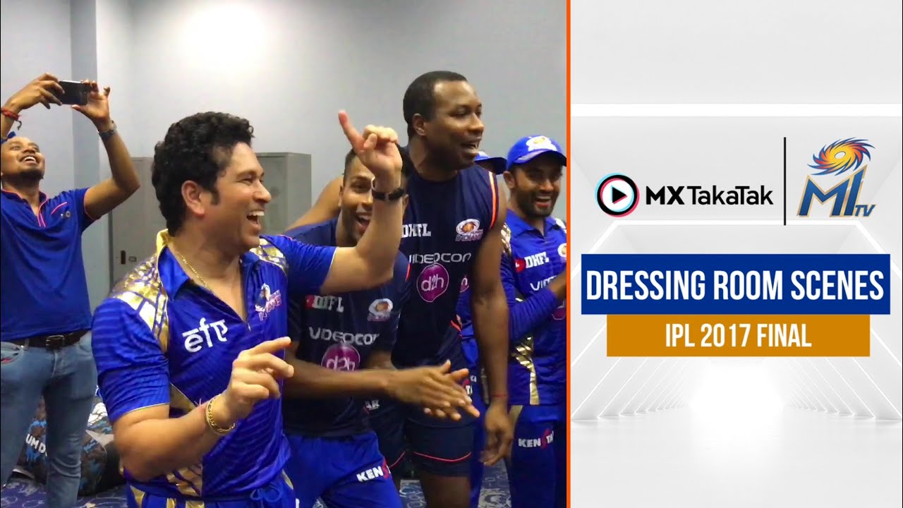 Dressing room celebrations after the IPL 2017 Final | जीत का जश्न | Mumbai Indians
