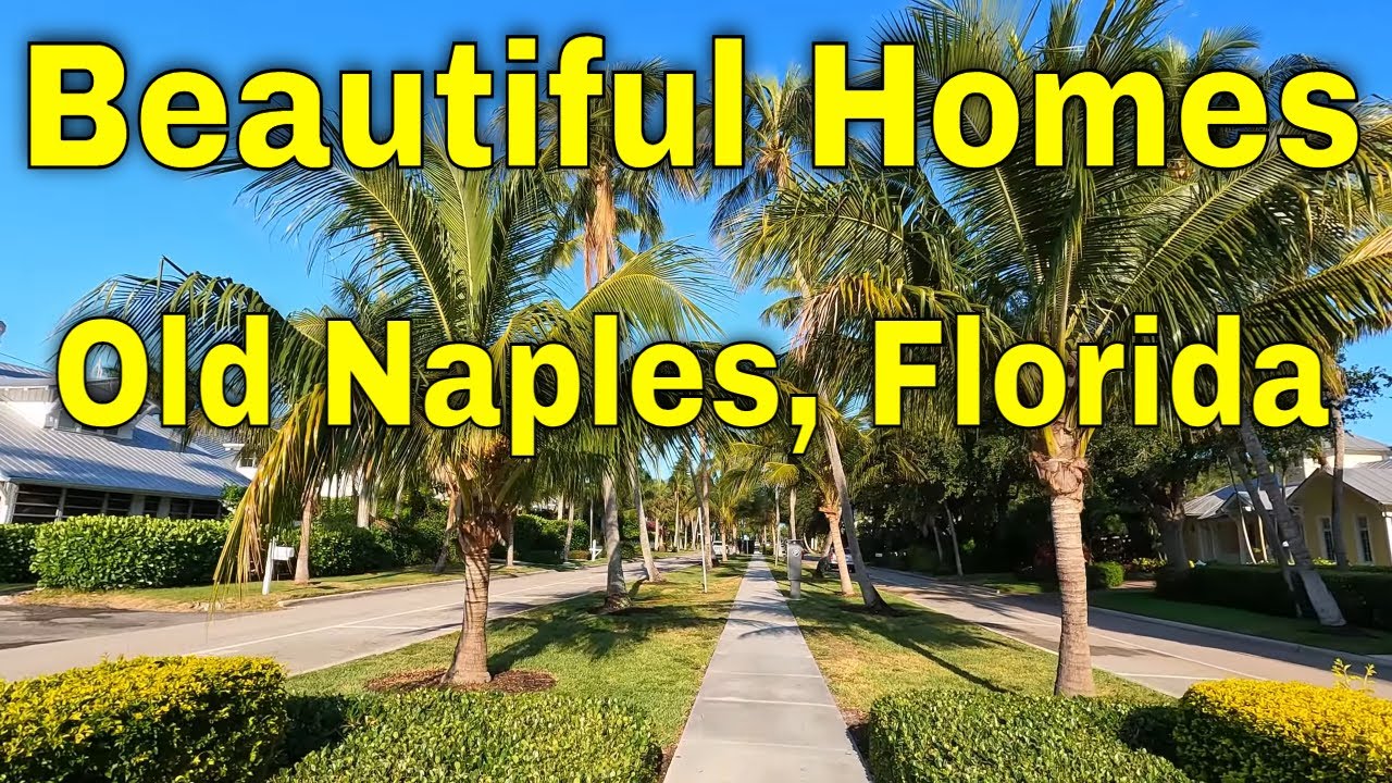 The Most LUXURIUOS HOMES In Old Naples Florida. [4K]