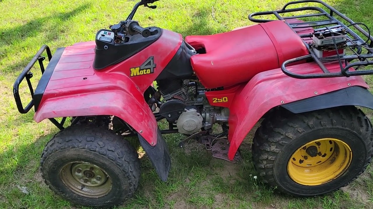 1988 Yamaha Moto 4 250 2x4 ATV Run-up and Look Over