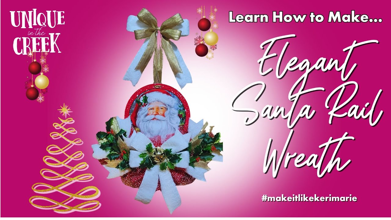 Elegant Santa Rail Wreath | UITC RAIL BOARD