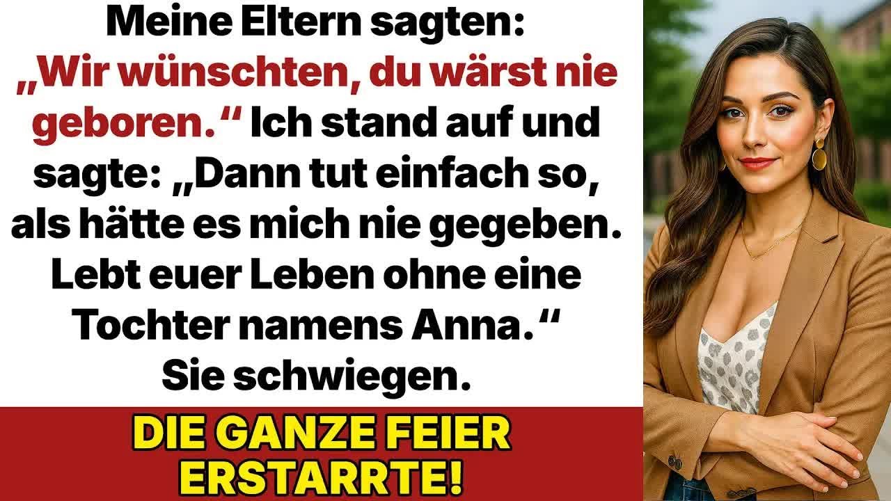 Meine Eltern sagten bei meinem Abschlussessen： „Wir wünschten, du wärst nie geboren!“