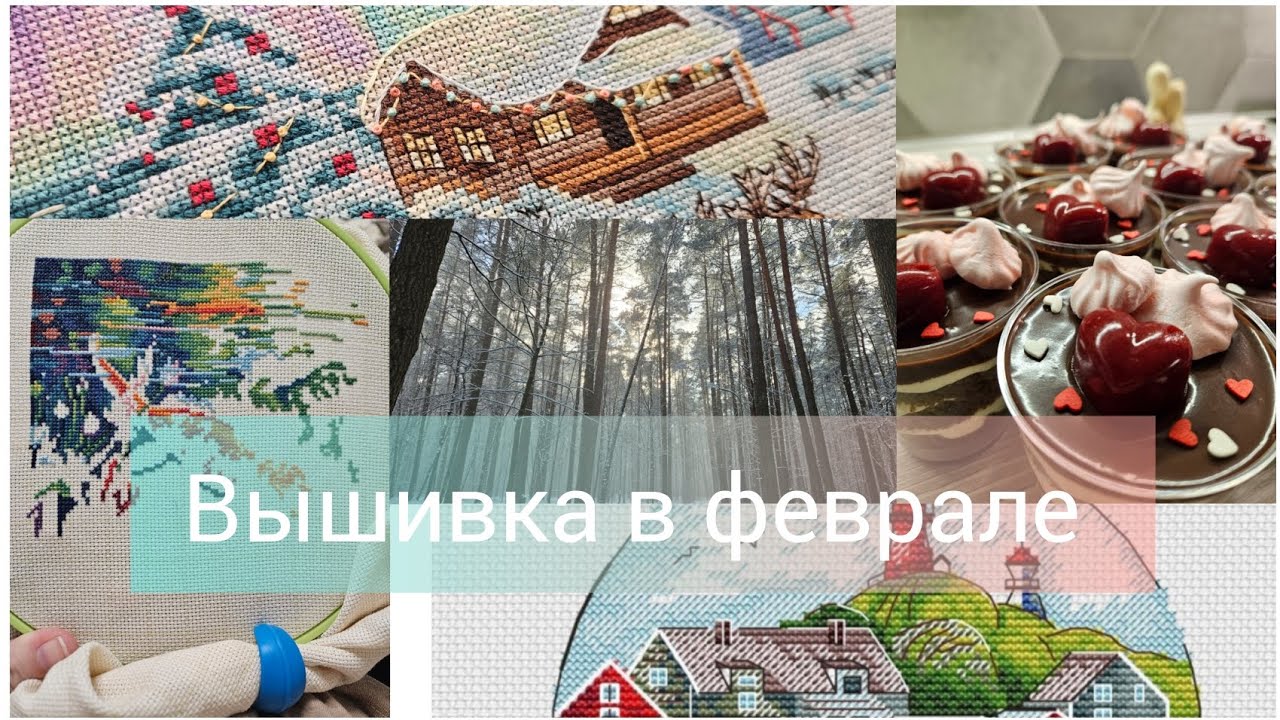 #50. Вышивальные ИТОГИ февраля 2025. Что вышила, что купила, что посмотрела 🪡💵📺