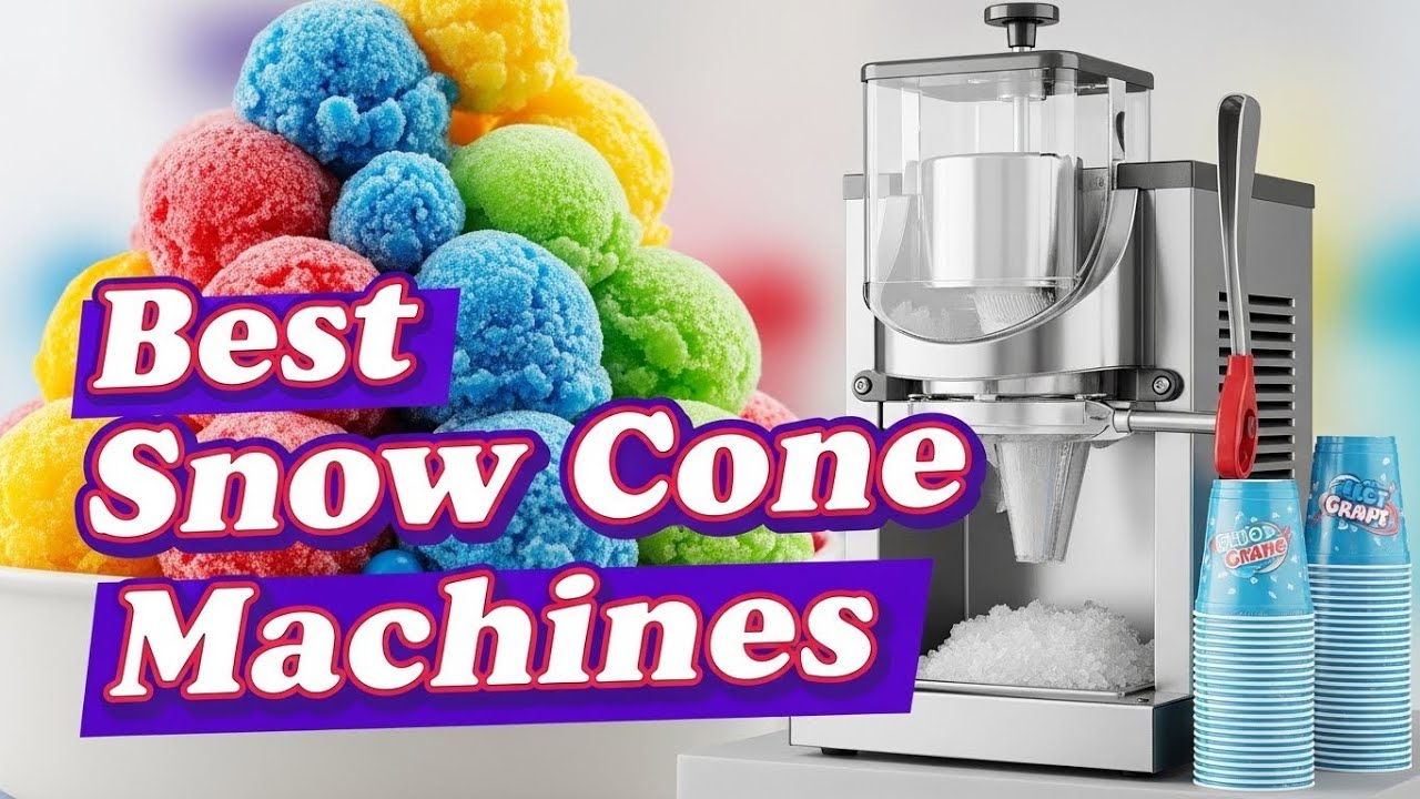 ✅ TOP 5 Best Snow Cone Machines That Turn Your Kitchen Into a Summer Paradise