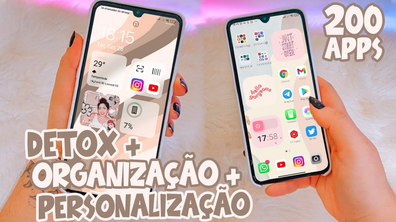 DETOX, organização e personalização no meu celular + SORTEIO