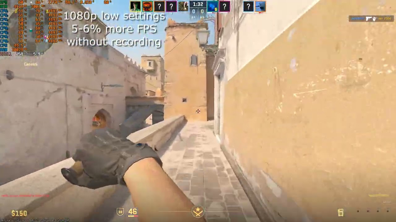 (Windows 11) RTX 2060 6GB - i3 14100f Counter Strike 2 FPS Test