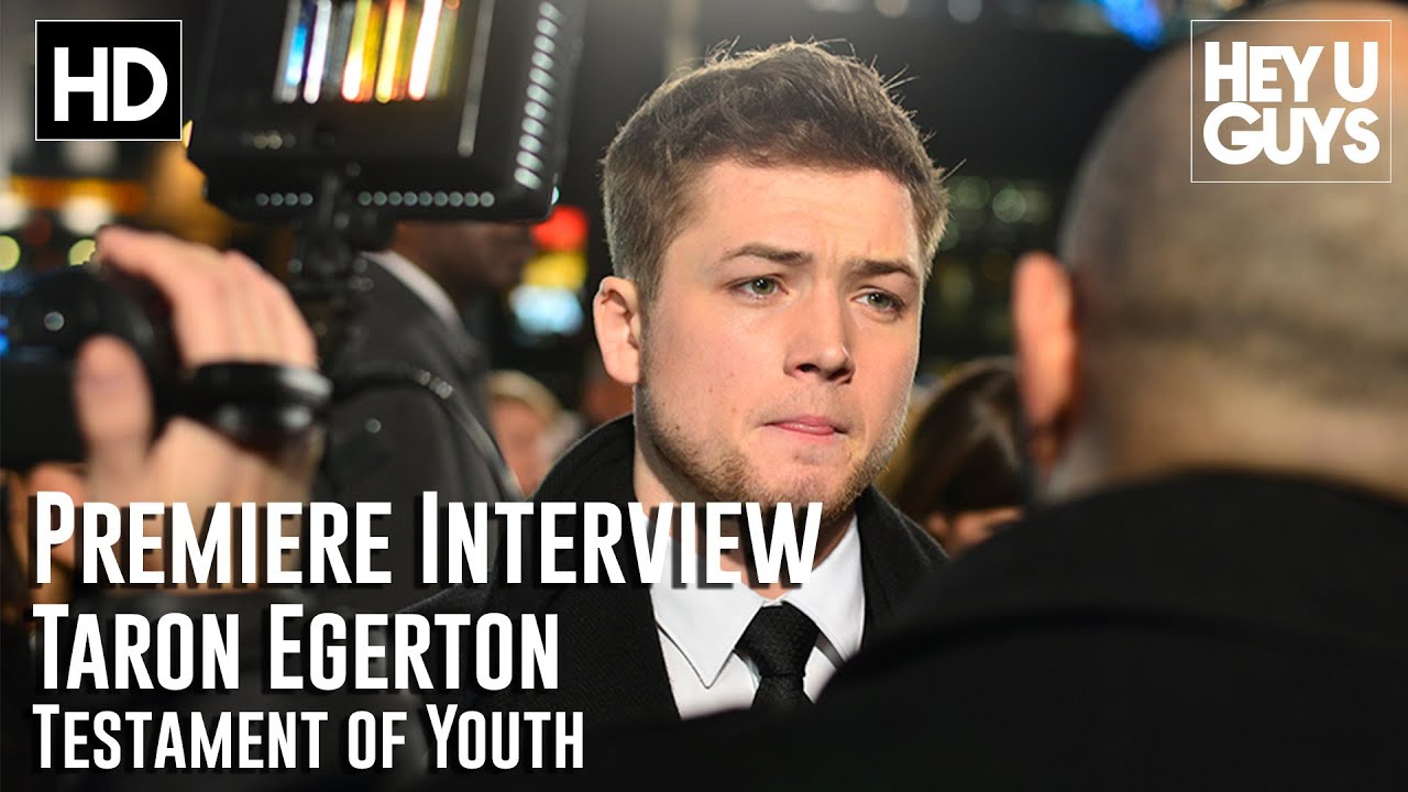 Taron Egerton Premiere Interview - Testament of Youth