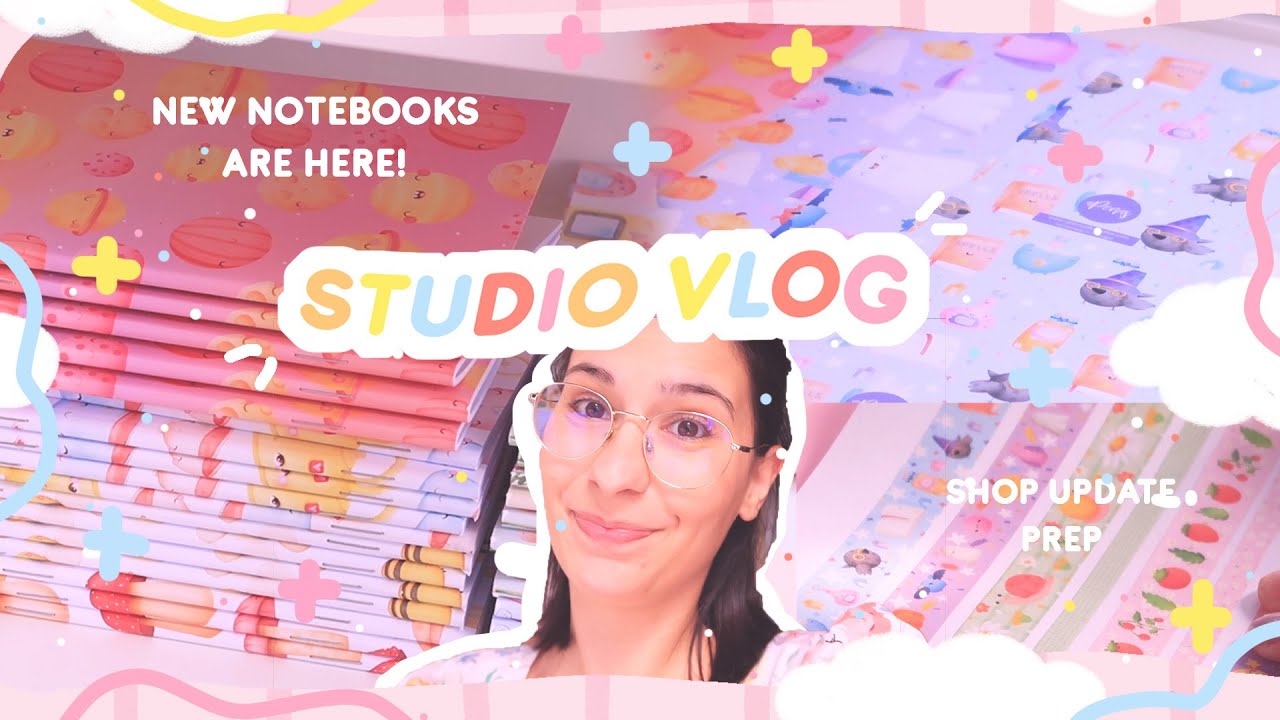 NEW NOTEBOOKS! Lined paper is here ✨ Getting ready for a SHOP UPDATE / SHOP STUDIO VLOG