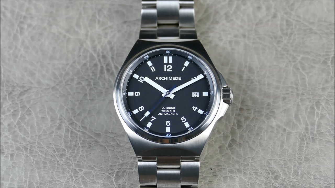 On the Wrist, from off the Cuff: Archimede – Outdoor 41 AntiMag, Now on Fully Hardened SS Bracelet!