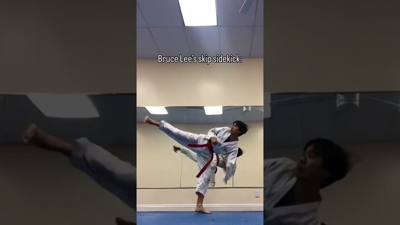 Bruce Lee&rsquo;s skip side kick #martialarts #taekwondo #kick