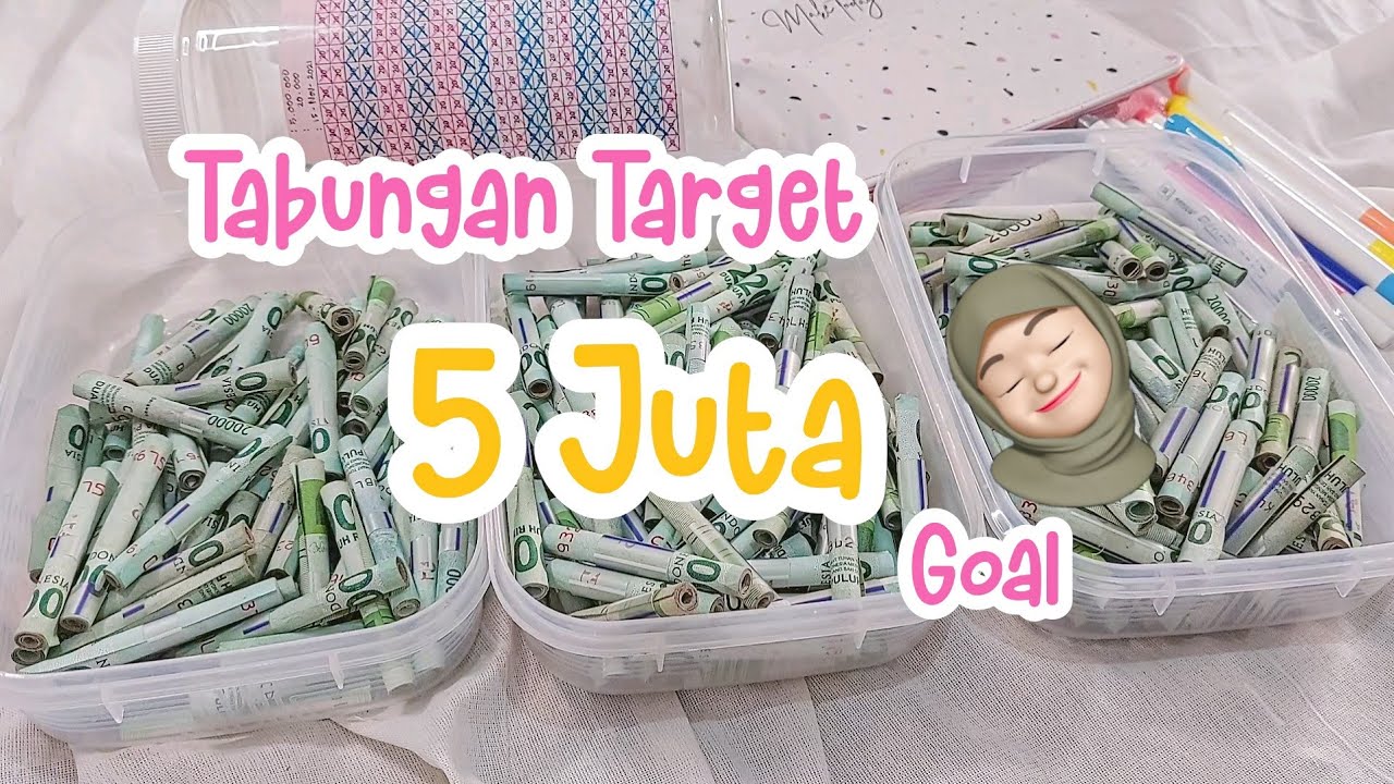 bongkar tabungan target | total 5juta