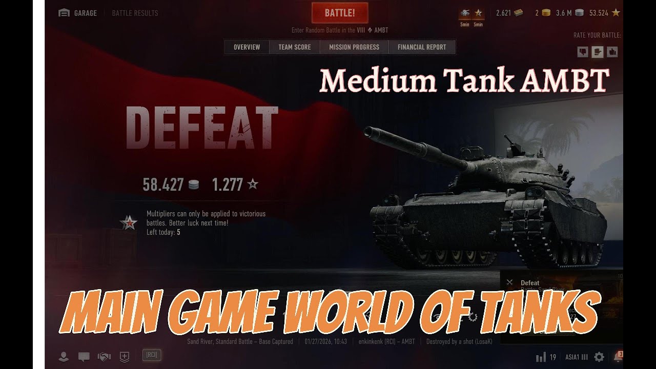 Tank Medium AMBT @WorldOfTanksOfficialChannel