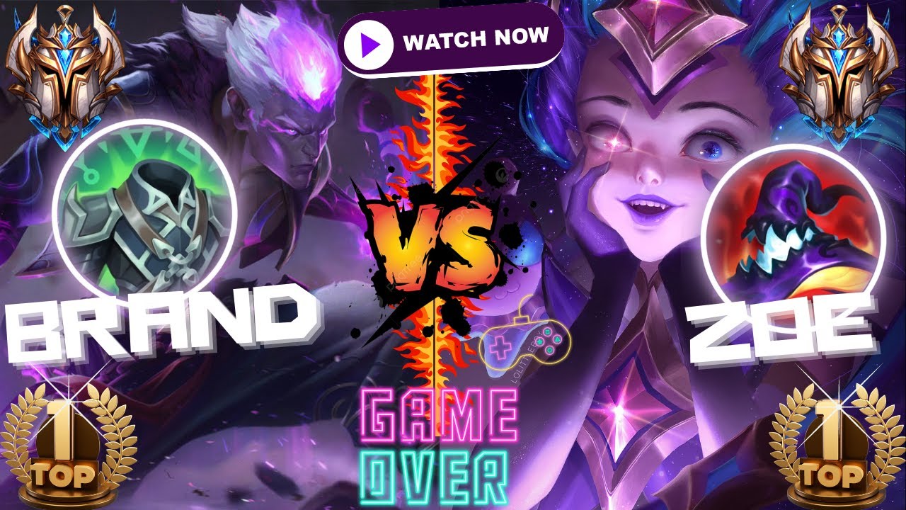 [WILD RIFT] TOP 1 ZOE VS BRAND TOP 1 - S10 GAMEPLAY + BUILD