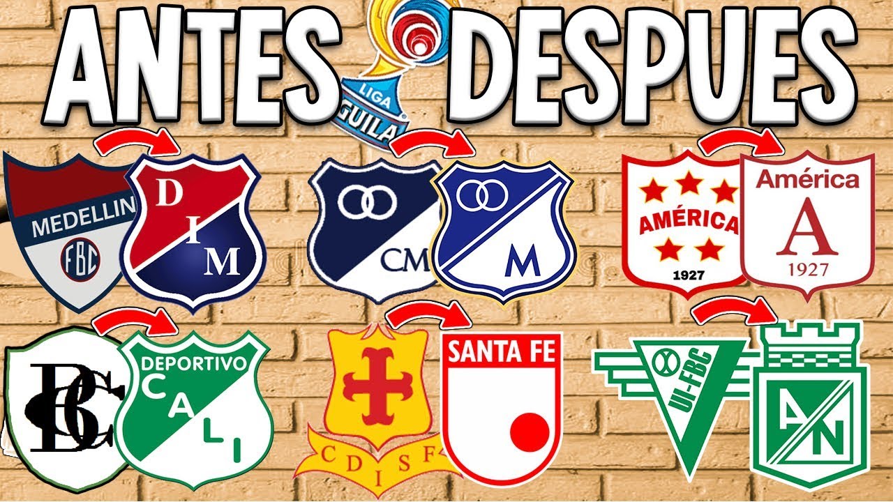 🔥EVOLUCIÓN de TODOS los ESCUDOS en el FÚTBOL COLOMBIANO⚽| CAMILO MD