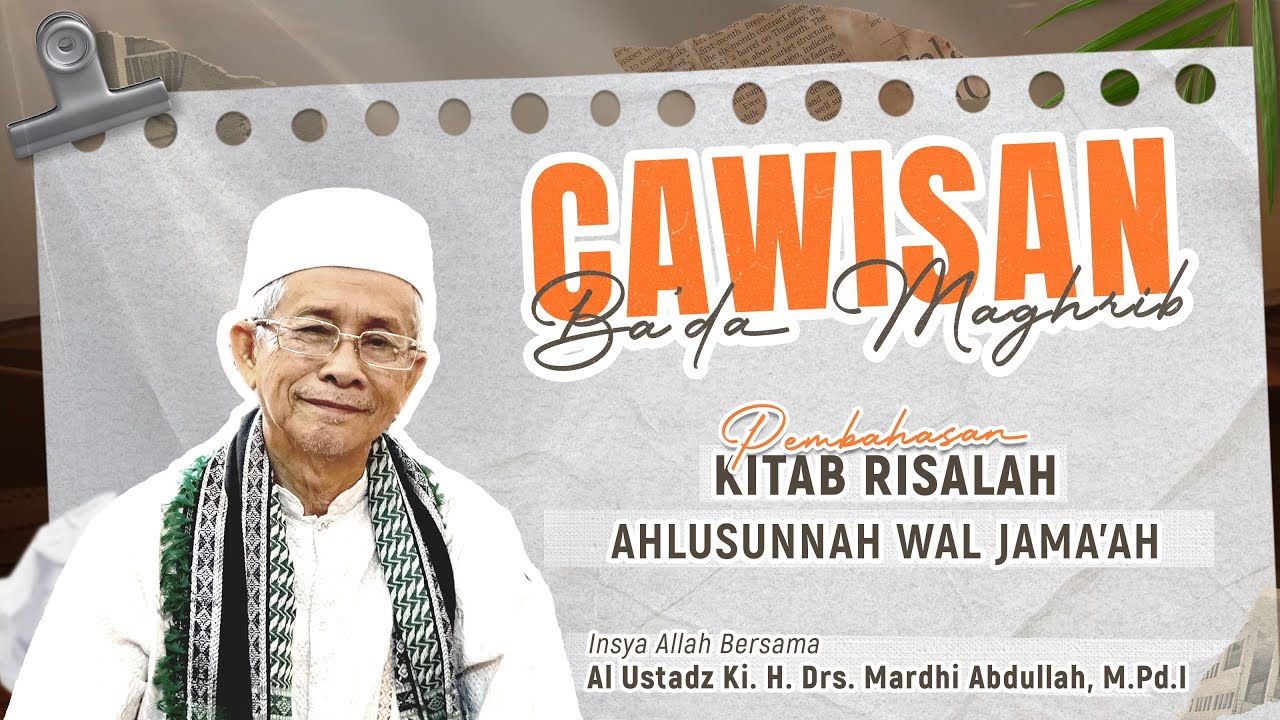 [ LIVE ] SHOLAT BERJAMA'AH & CAWISAN BA'DA MAGHRIB |Al Ustadz KH. Drs. Mardhi Abdullah, M.Pd.I