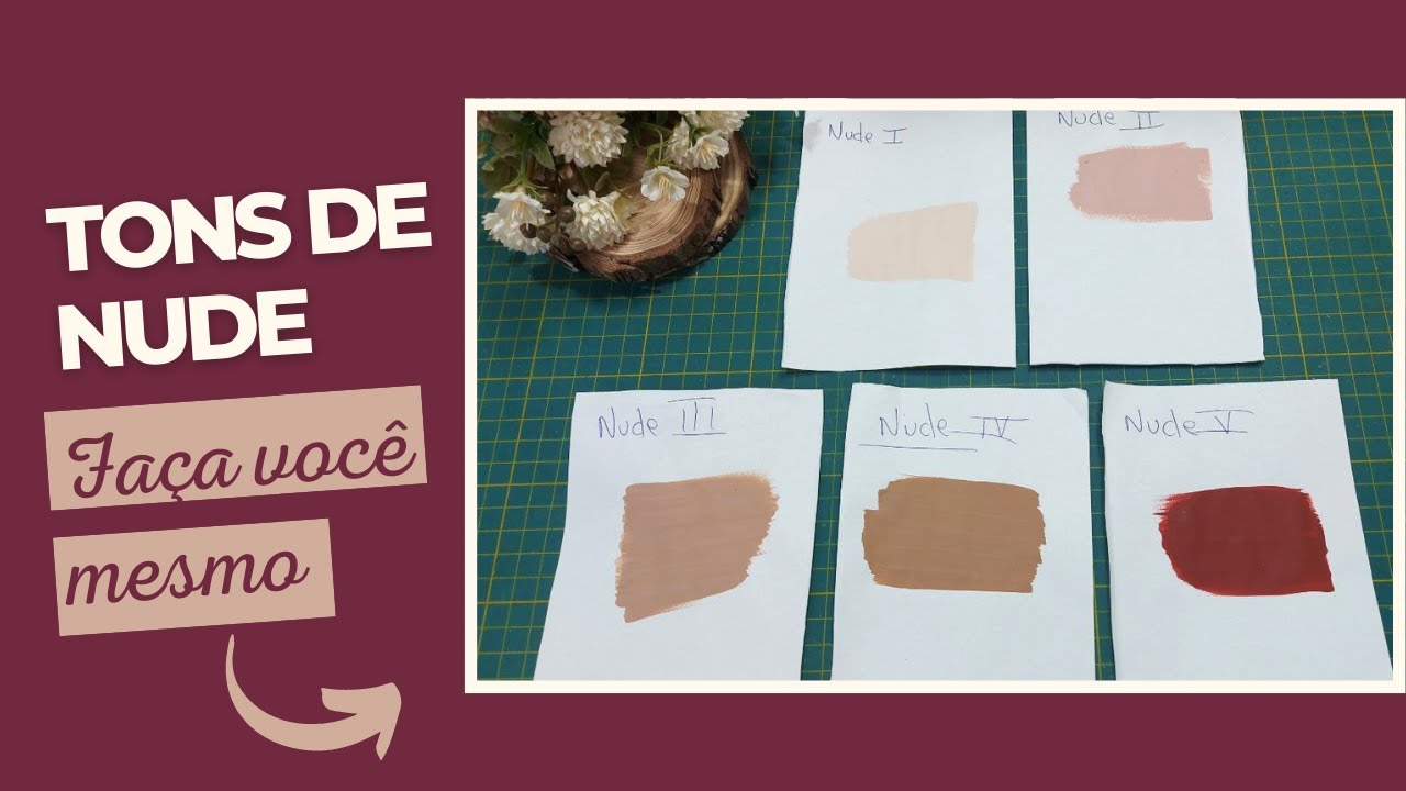 Artesanato Vintage - Paleta de Cores em Tons de Nude por Roberta Noia