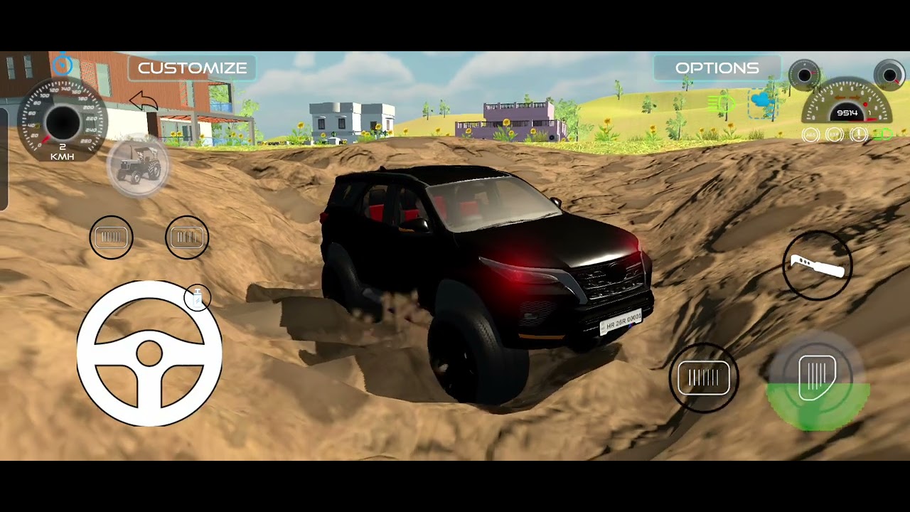 Fortuner car games black power 🚜😎😎😎 #viral #car #games #india 