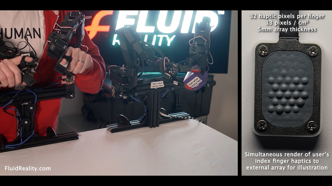 Feel What Robots Feel - Fluid Reality Touch Teleoperation
