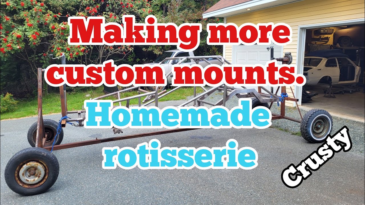Making more custom mounts. Homemade rotisserie