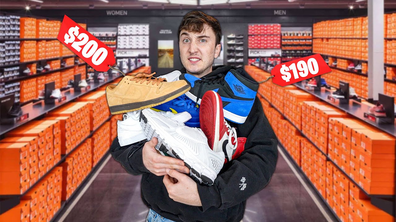 Покупка самых дорогих кроссовок в аутлете Nike