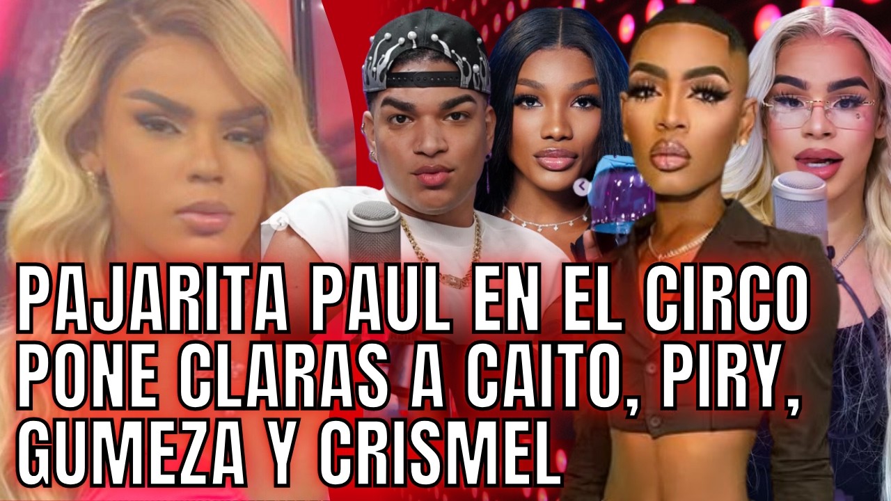 PAJARITA PAUL LE ENTRA A CAITO, PIRY, GUMEZA Y CRISMEL, EN VISITA A LA CARPA CIRQUERA