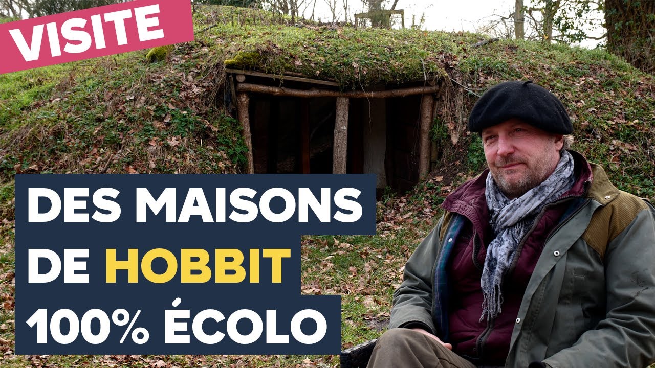 Il a construit des véritables maisons de Hobbit.