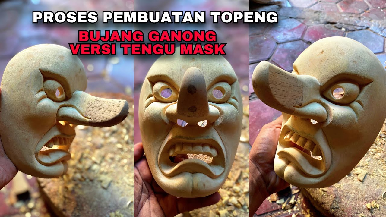 PEMBUATAN TOPENG BUJANG GANONG LIMITED EDITION UNTUK FNRP 2023. GREBEG SURO PONOROGO. Part 1