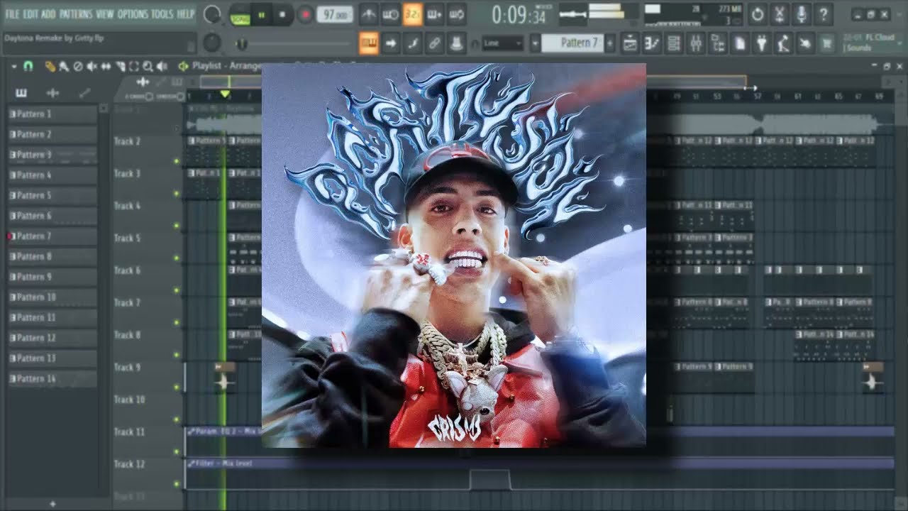 Cris MJ - Daytona (Instrumental/Remake) (Produced By Gvtty) FL STUDIO 20