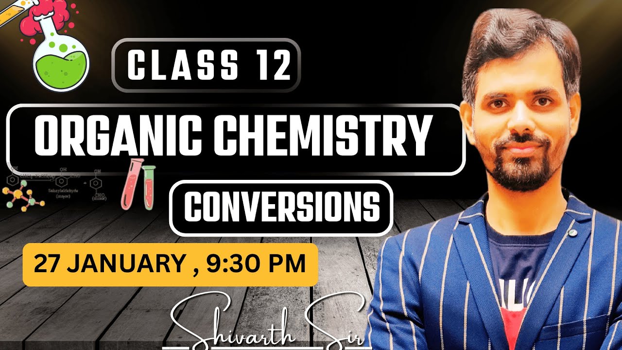 CLASS 12 CHEMISTRY : ORGANIC CHEMISTRY ( CONVERSIONS )