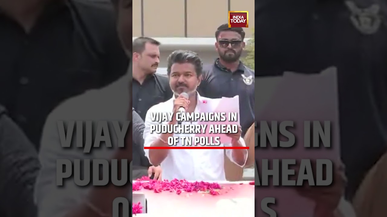 Actor Vijay Campaigns In Puducherry Ahead Of Assembly Elections 2026; Voting On April 9