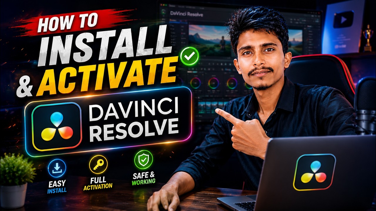 Install and Activate DAVINCI RESOLVE for FREE  in 2026 | Download Davinci Resolve . #davinciresolve