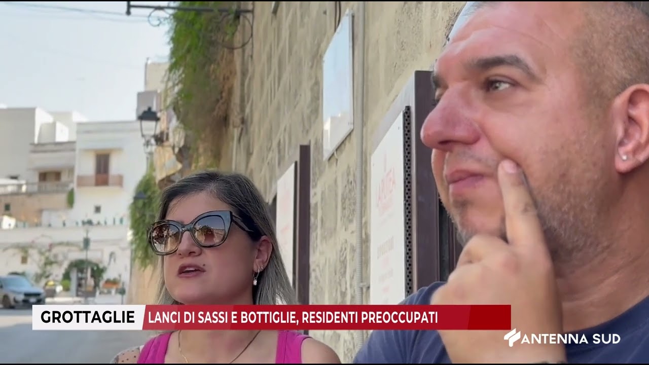 22 AGOSTO 2025   GROTTAGLIE   LANCI DI SASSI E BOTTIGLIE, RESIDENTI PREOCCUPATI