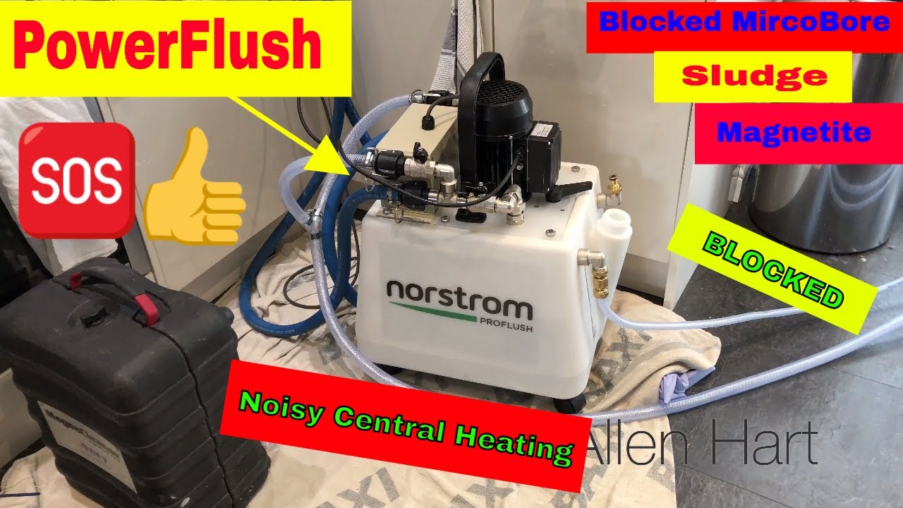 Powerflushing Blocked Microbore Copper Pipe Day in the life of a Plumber