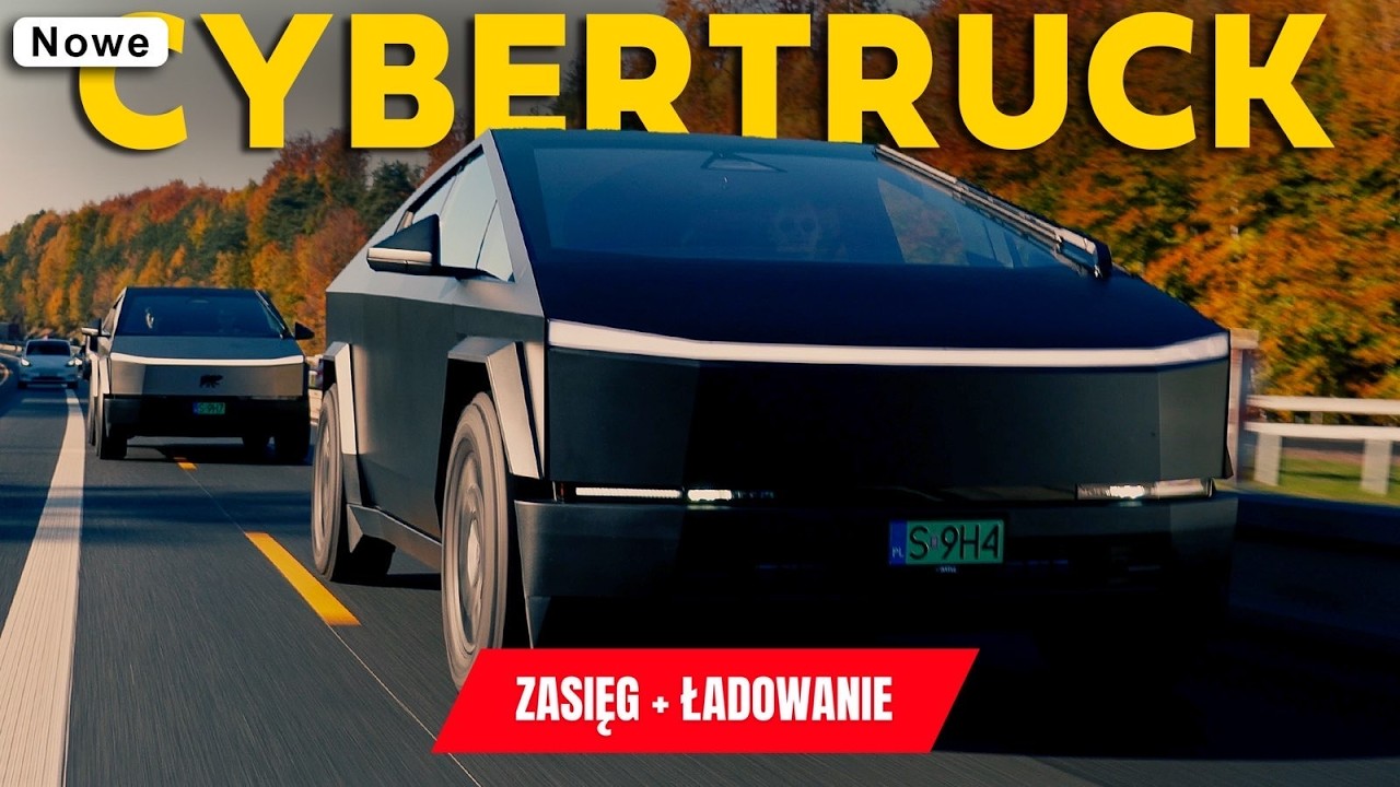 JEDZIEMY 3 TESLAMI CYBERTRUCK W POLSKĘ! JAKI ZASIĘG I MOC ŁADOWANIA? 🤔 Test w Polsce 💪