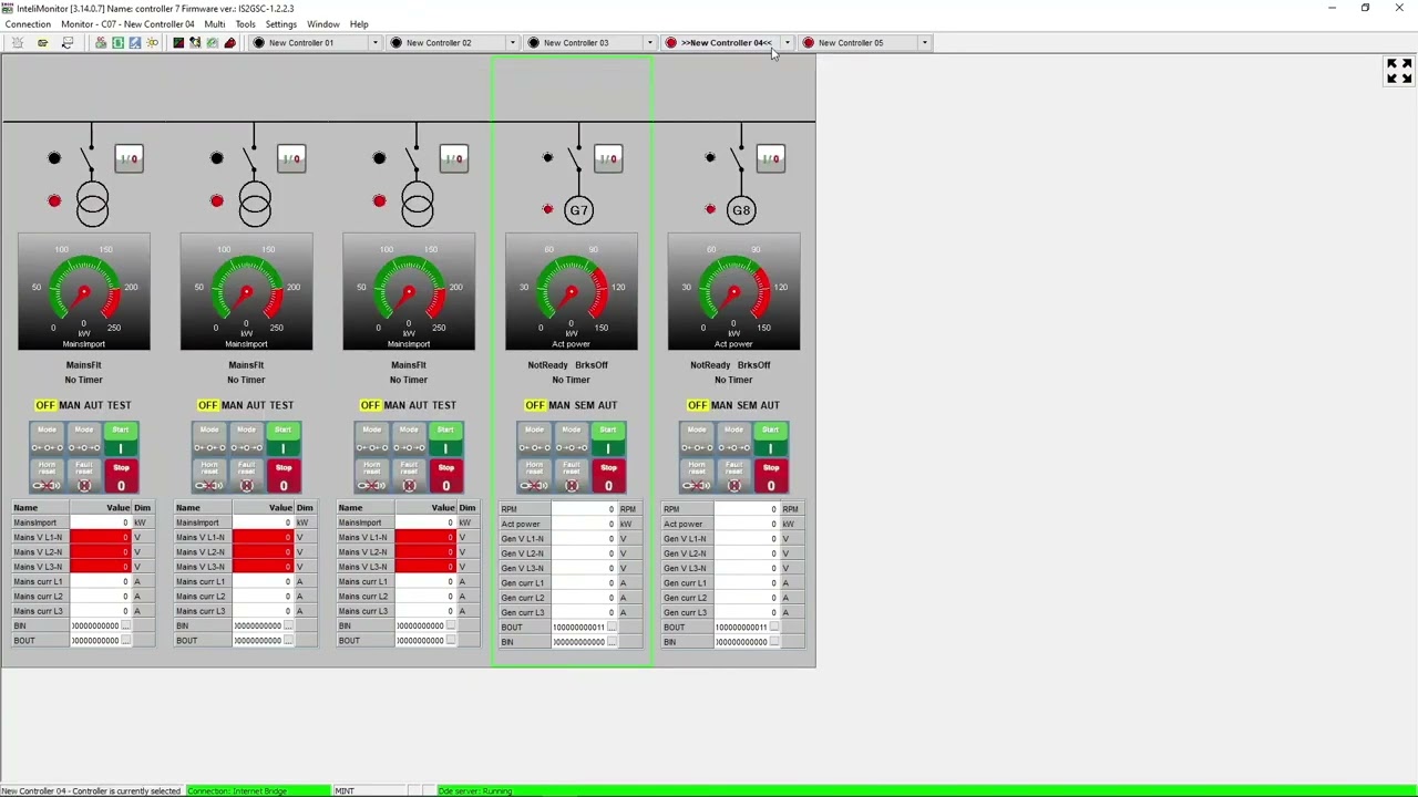 How to set cooperation between InteliGen 1000 and a controller from the  InteliGen NT or NTC lines