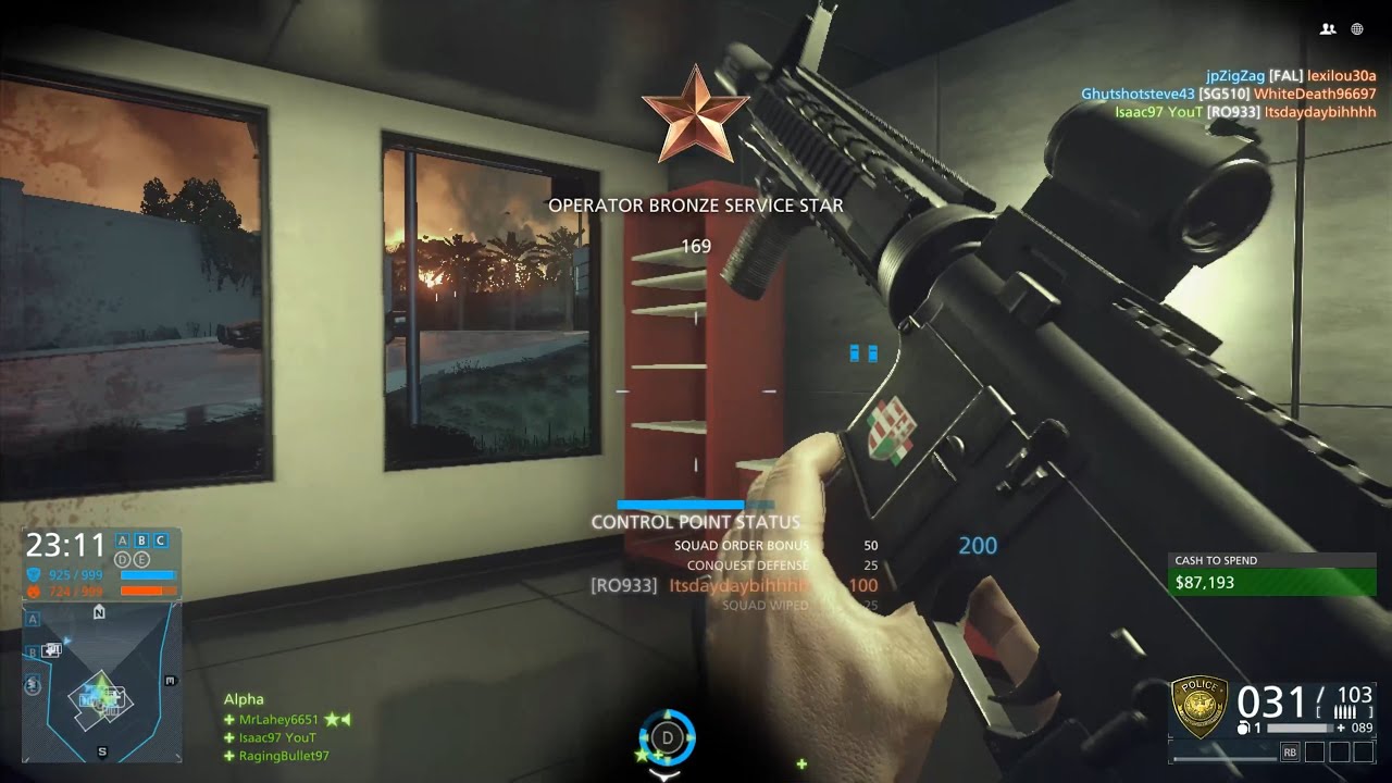 Battlefield Hardline: Conquest gameplay (No Commentary)