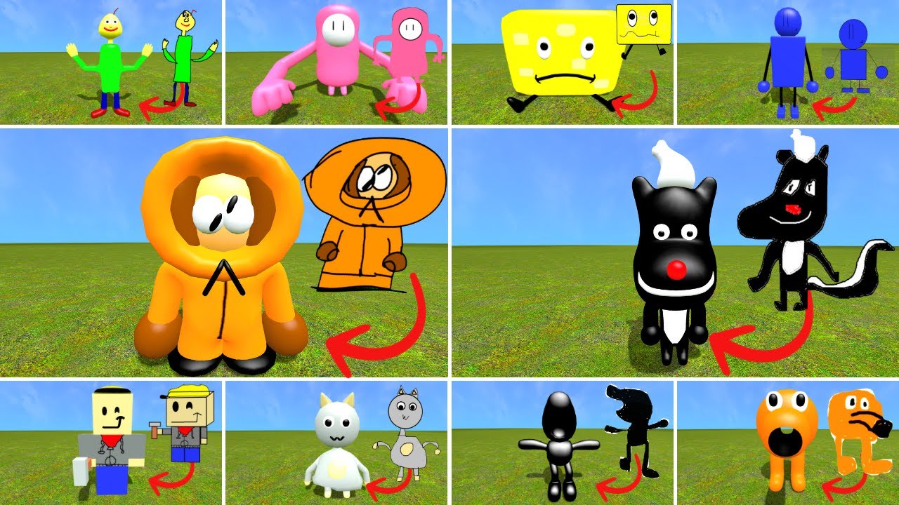 2D Vs 3D NEW UPDATE RANDOM 3D SANIC CLONES MEMES NEXTBOT IN Garry's Mod