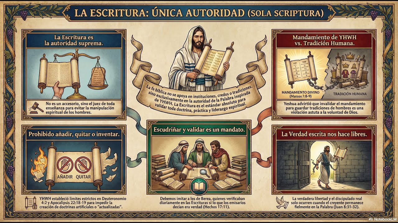 159 260116 La Escritura como única autoridad (sola Scriptura)