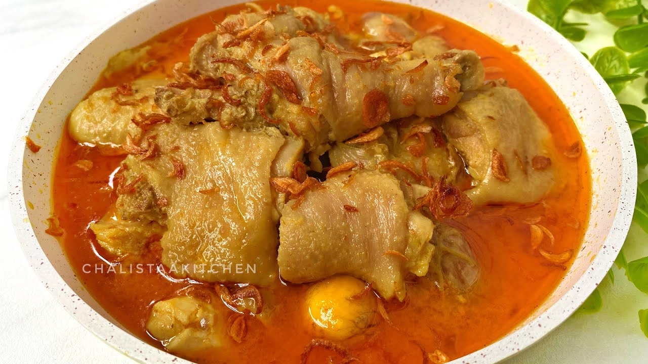 RESEP OPOR AYAM MERAH UNTUK LEBARAN - LEZAT DAN BERLEMAK