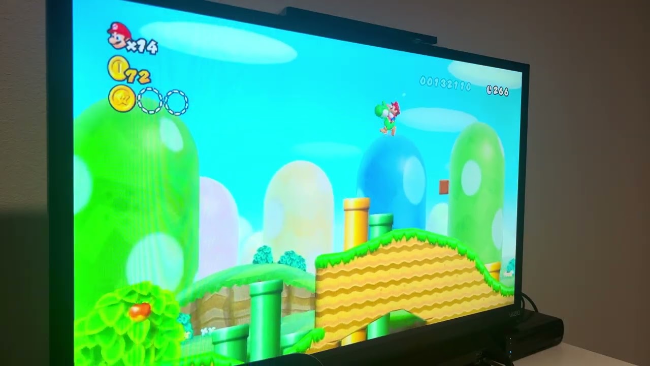 New Super Mario Bros Wii Gameplay World 1