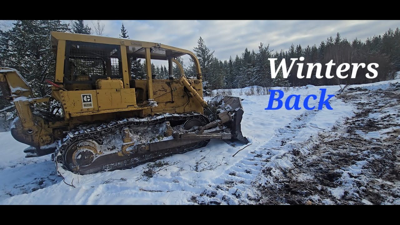 Clearing Fence lines with the D7G Cat!