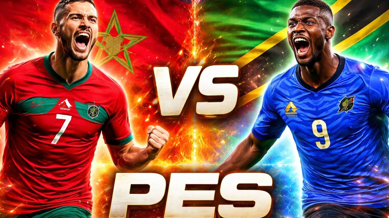 محاكاة مباراة المغرب 🇲🇦 ضد تنزانيا 🇹🇿 | PES