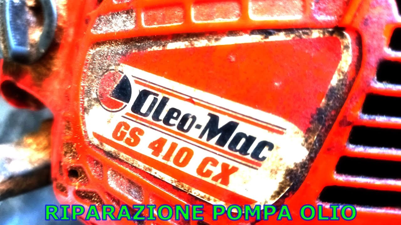 Ecco cosa Blocca la Pompa olio Catena ! Riparazione motosega 40cc Oleo Mac