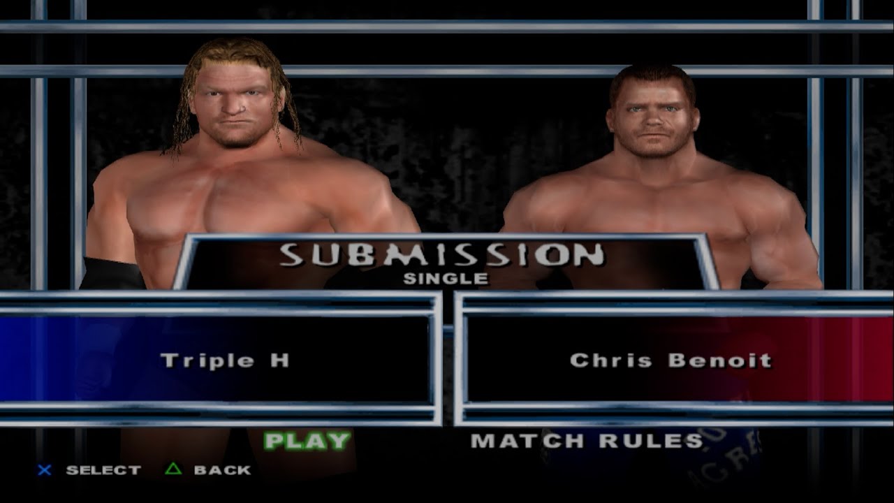 WWE SmackDown! Here Comes the Pain - Triple H VS Chris Benoit (SUBMISSION)