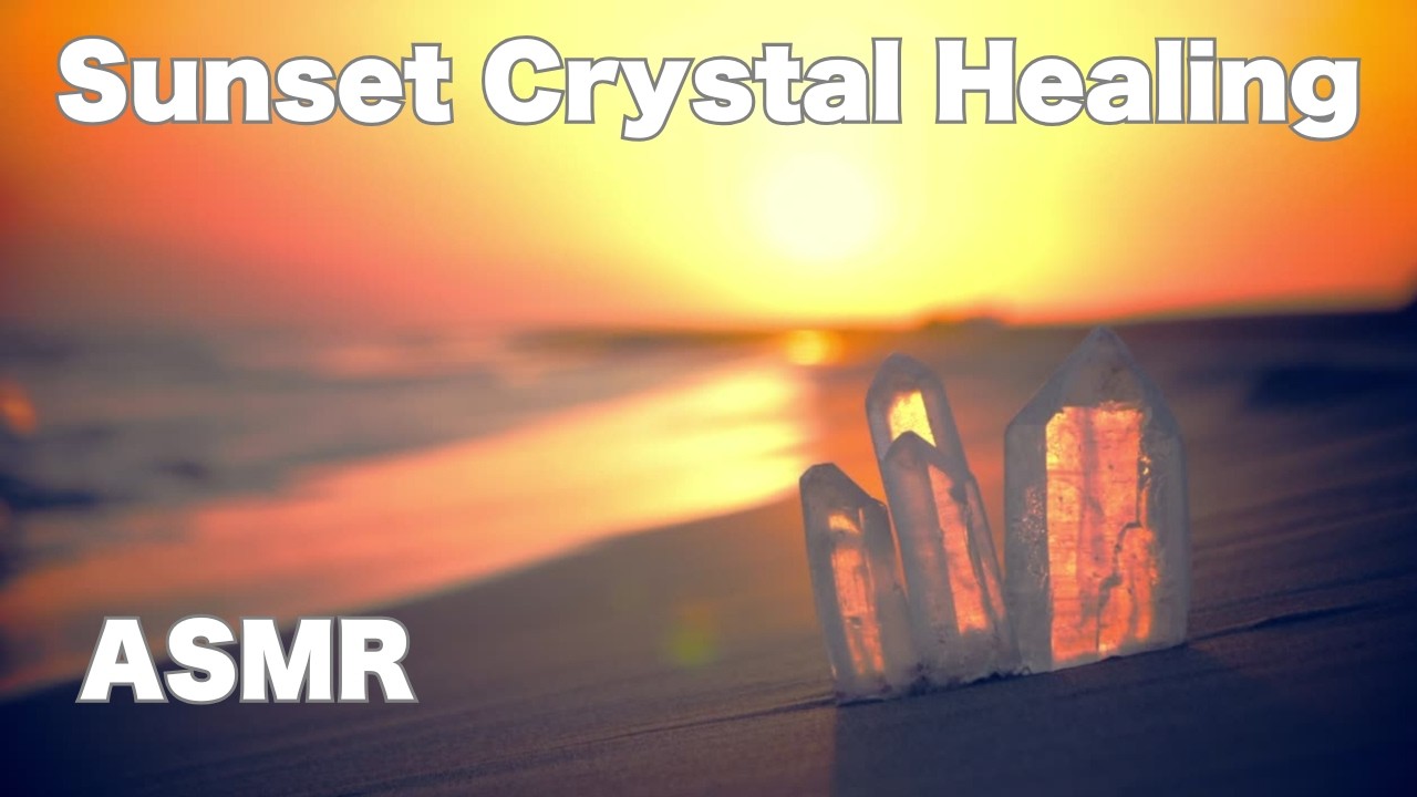 Sunset Crystal Healing Music | Ocean Waves & Calm Sunset Ambience for Relaxation, Meditation & Sleep
