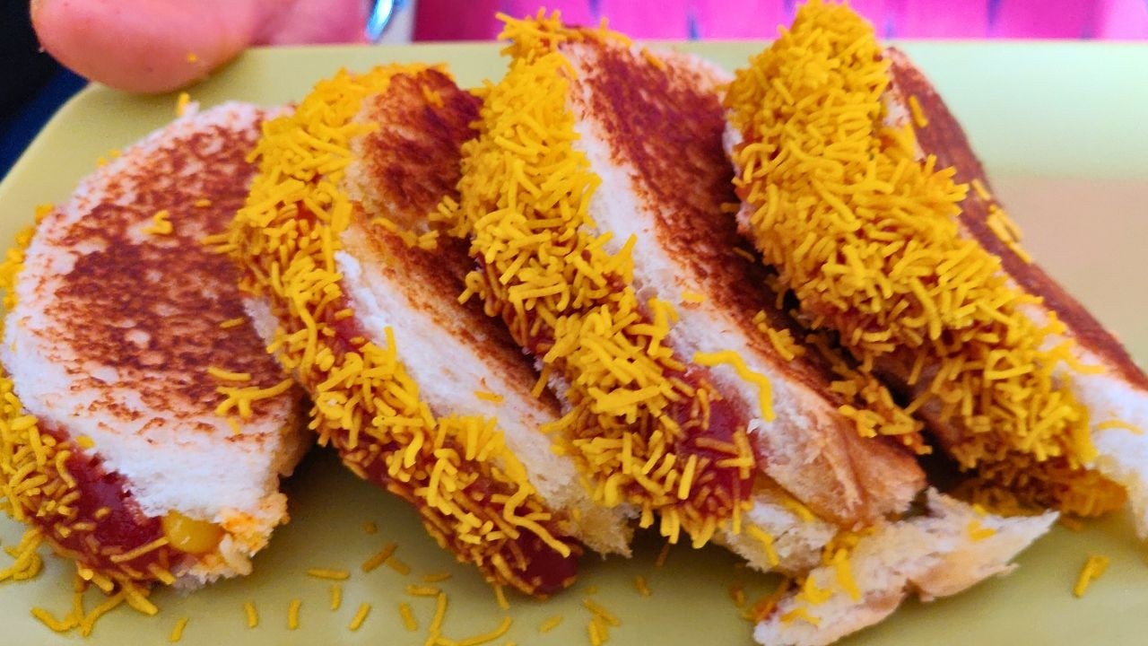 5 मिनट में ब्रेड का नया नाश्ता | Bread Tacos | 5 Minute Veg Recipe