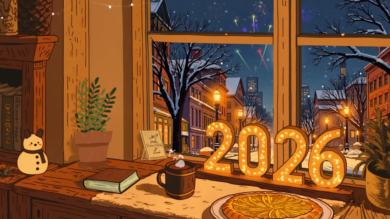 Cheers, Happy New Year! 🎆☕ Warm Melody Playlist 🎶 beats to relax/study to